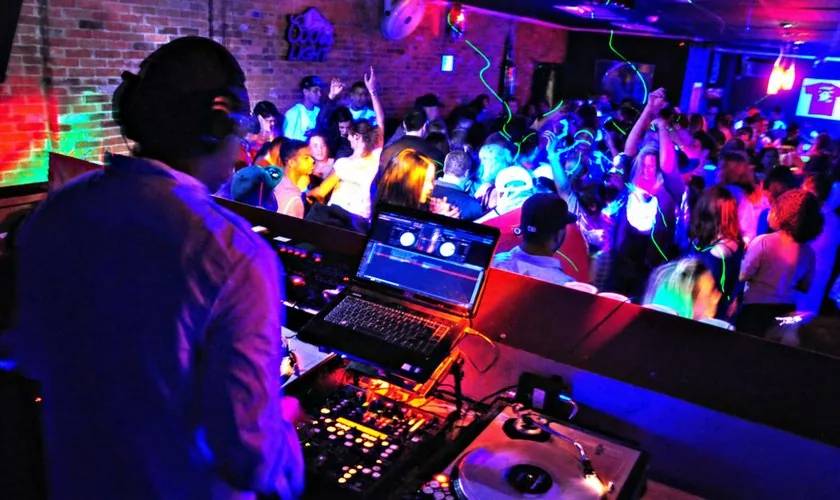 DJ performing at a birthday party